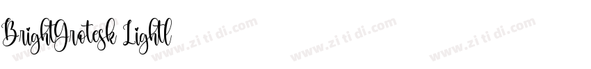 BrightGrotesk Lightl字体转换